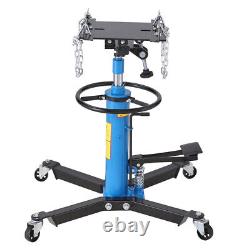 0.5Ton Hydraulic Transmission Gearbox Jack Stand Foot Pedal Lift Handwheel Lower