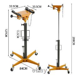 0.5 Ton Hydraulic Workshop Engine Jack Garage Hoists Lift Lifter Stand With Wheels
