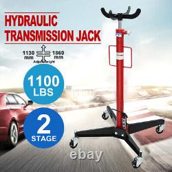 0.5 Ton Vertical Hydraulic Transmission Gearbox Jack Lift Auto Garage 4 Wheels