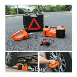 12V 5T 5Ton Car Jack Lift Electric Hydraulic Floor Jack Impact Wrench Tire Tool