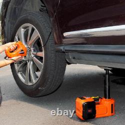 12V 5T 5Ton Car Jack Lift Electric Hydraulic Floor Jack Impact Wrench Tire Tool