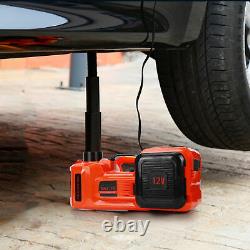 12V 5T Car Electric Hydraulic Floor Jack Lift 15-45cm WithHammer Emergent Repair