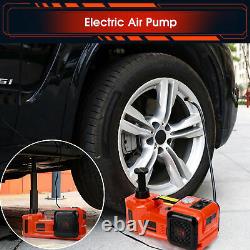 12V 5Ton Car Jack Hydraulic Electric Floor Jack Lift Tire Repair Tool Set