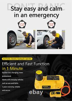12V 6Ton Car Jack Hydraulic Electric Floor Jack Portable Lift Tire Repair Tool