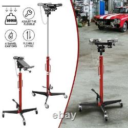 1/2-ton 500 KG Transmission Jack 2-stage Hydraulic High Lift Vertical Telescopic