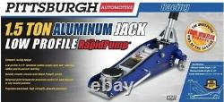 1.5 Ton Low Profile Compact Aluminum Racing Floor Jack Rapid Pump Lift Car Auto