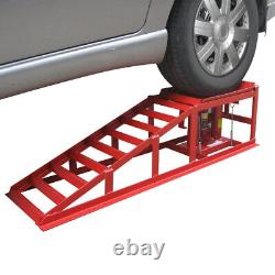 1 Pair Lifting Car Ramp Jack 2 ton Hydraulic Height Adjustable Garage Workshop