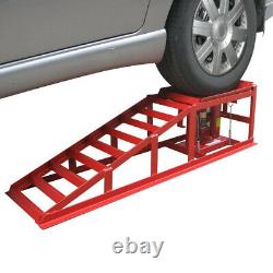 1 Pair Lifting Car Ramp Jack 2 ton Hydraulic Height Adjustable Garage Workshop