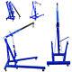 1 Ton Blue Hydraulic Folding Engine Crane Stand Hoist Lift Jack Wheels Workshop