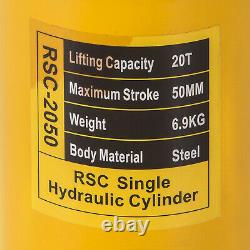 20Ton 2 Stroke Hollow Hydraulic Cylinder Jack Straightening Lift Cylinder Metal