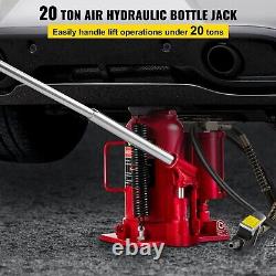 20 Ton Hydraulic Air Bottle Jack Pneumatic Lifting Ram Van Truck Lorry Lift Tool