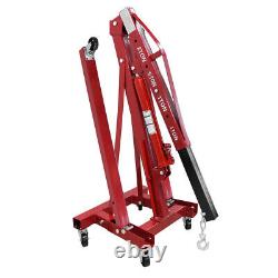 2Ton Hydraulic Folding Engine Crane Stand Hoist Lift Jack Garage Workshop Red UK