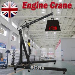 2 Ton Hydraulic Engine Crane Stand Hoist Lift Jack Folding Workshop Garage UK