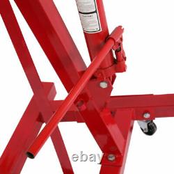 2 Ton Hydraulic Folding Engine Crane Hoist Lift Jack Stand Workshop Foldable