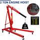 2 Ton Hydraulic Folding Engine Crane Stand Hoist Jack Lifting Garage Workshop Uk