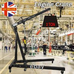 2 Ton Hydraulic Folding Engine Crane Stand Hoist Lift Jack Workshop Adjustable