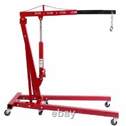 2 Ton Hydraulic Jack Engine Crane Stand Garage Workshop Hoist Lift Lifting Tools