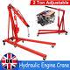 2 Ton Tonne Hydraulic Folding Engine Crane Stand Jack Workshop Hoist Lift Lifter