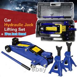 2 Ton Trolley Jack Stand Hydraulic Lift Car Van Lifting Floor Metal Jack Stands