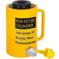 30Ton 4 Stroke Hollow Hydraulic Cylinder Jack 66000LBS Lift Cylinder Industrial