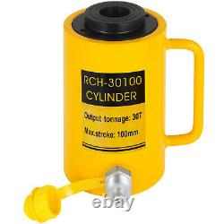 30Ton 4 Stroke Hollow Hydraulic Cylinder Jack 66000LBS Lift Cylinder Industrial