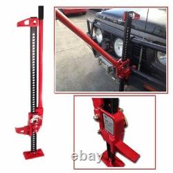 3Ton Off Road Ratcheting Farm Jack SUV Truck High 48 Lift Bumper Tractor Red