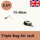 3.5ton Car Jack Trolley 3 Bag Pneumatic Air Quick Lifting Lift Height 15-40cm