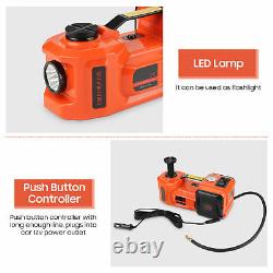3 Function 5 Ton Electric Jack Hydraulic Floor Lift Jack Lamp And Hammer 12V DC