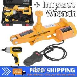 3 Ton 12V Electric Jack Lifting Car SUV Emergency Equipment with Impact Wrench