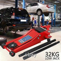 3 Ton 75mm Ultra Low Profile Entry Trolley Jack High Lift Garage Vehicle Car