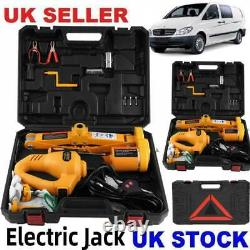 3 Ton Car Electric-Jack Floor Lift Scissor 12V DC Repair Kit & Impact Wrench & K