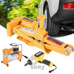 3 Ton Electric Car Jack Tyre Lift Kit with 12V Auto Car Floor Jack Impact Wrench