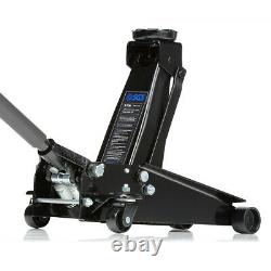 3 Ton Heavy Duty Trolley Jack With Four 6 Ton Axle Stands with 465mm Lifting Hei
