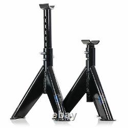 3 Ton Heavy Duty Trolley Jack With Four 6 Ton Axle Stands with 465mm Lifting Hei