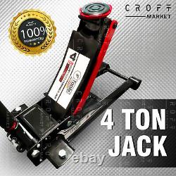 4 Ton JACK Floor Quick Lift Heavy Duty Ultra Low Profile Trolley Hydraulic