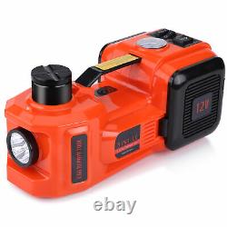 5Ton 12V Car Electric Floor Hydraulic Jack Lift Garage with Impact Wrench 3.5m