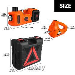 5Ton Car Electric Hydraulic Floor Jack Lift 12V DC with Hammer Impact Wrench Case