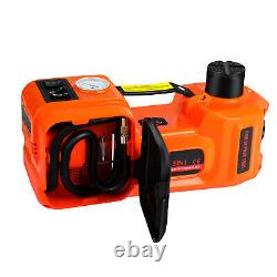5Ton Car Electric Hydraulic Floor Jack Lift 12V DC with Hammer Impact Wrench Case