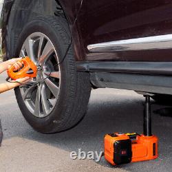 5Ton Lift 45cm 3in1 Car Electric Floor Jack Tire Inflator Pump & Electric Wrench