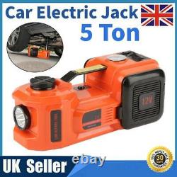 5 Ton 12V 150W Lift Car Auto Hydraulic Electric Jack Safety Hammer Plastic Case