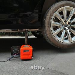 5 Ton 12V DC Electric Hydraulic Floor Car Jack Lift Inflator LED Light 5.3-14.2