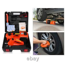 5 Ton 12V Hydraulic Car Electric Jack Floor Lift Car Aid Repair Tool Kit 150W UK