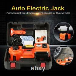5 Ton Car Electric Jack Hydraulic Floor Lift Jack Garage Emergency Equipment+Box