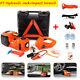 5 Ton Car Suv Electric Hydraulic Floor Jack Lift 12v 5t With Impact Wrench Set