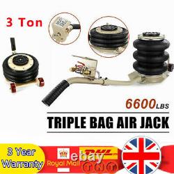 Auto shop Tire Shop Triple Bag Go Air Jacks 6600 LBS/3 Ton Quick Lift Heavy Jack