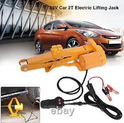 Automatic Electric Car Lifting Scissor Jack 2Ton 12V DC Heavy Garage Emergency