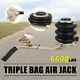 Car Pneumatic Triple Air Bag Jack Trolley 3 Ton 6600 Lbs Cap 400 Mm Lift Height