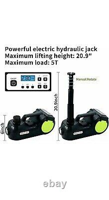 E-HEELP Car Jack Hydraulic 5 Ton 12V Electric Car Jack Kit Lifting Range 15.5