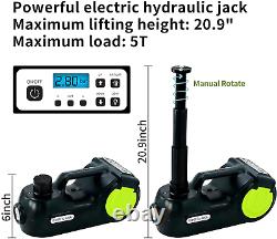 E-HEELP Car Jack Hydraulic 5 Ton 12V Electric Car Jack Kit Lifting Range with &