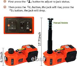 E-HEELP Electric Car Jack 5 Ton 12V Car Jack Hydraulic Lifting Range Kit with